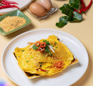 Khai Jeow ( Thai Style Egg Omelette )