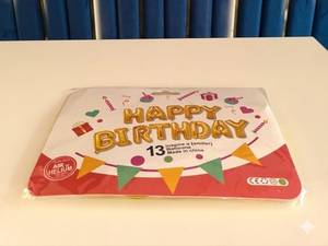 Happy Birthday Balloon Bannar Goldan