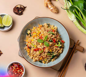 Khao Pad Phet Veg ( Thai Spicy Veg Fried Rice )