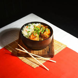 Fish & Mushroom In Five Spice Sauce Bowl