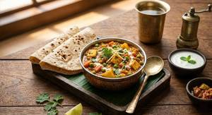 Seasnoal Sabji + Roti