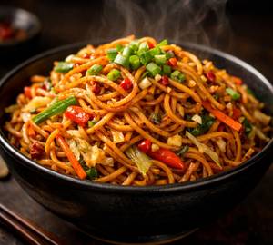 Veg hakka noodles