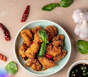 Pad Ka Prao Gai Tod ( Crispy Chicken With Thai Basil )