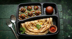 Parota 2 + Veg Manchurian Gravy + Gulab Jamun 1pc