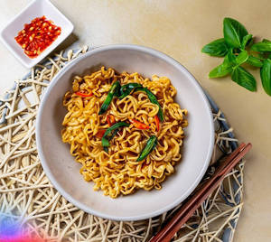Bah Mee Pad Kee Mao Veg ( Spicy Chilli Garlic Veg Ramen )