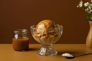 Salted Caramel Pecan Ice Cream Scoop