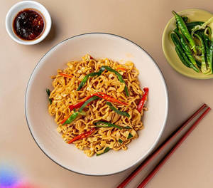 Bah Mee Pad Tom Yum Veg ( Veg Tom Yum Ramen )