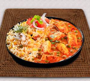 Matar Paneer Rice