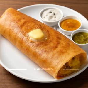 Butter masala dosa