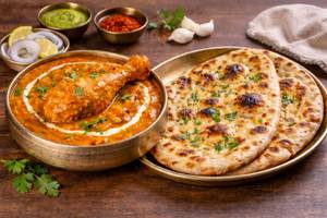 Combo Butter Chicken With Butter Naan
