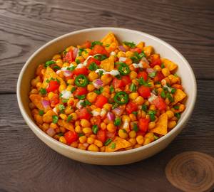 Nacho corn chaat  small