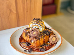 Chocolate Avalanche Honey Butter Toast