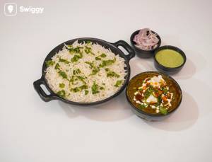 Palak paneer rice