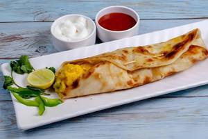 Double Achari Paneer Roll