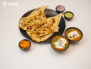 Gobhi naan thali with 2 veg