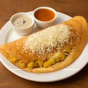 Cheese masala dosa