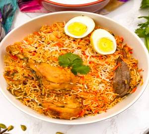 Hyderabadi Chicken Dum Biryani With Coke [250 Ml]