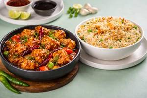 Combo Chilli Chicken With Fried Rice
