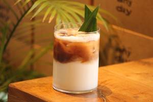 Coconut and Pandan Latte