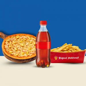 Paneer Onion Pizza+french Fries+free Coca Cola 250 Ml