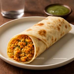 Double Paneer Bhurji Roll