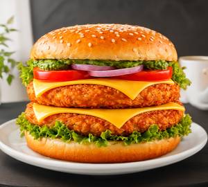 Double Aloo Patty Cheese Burger