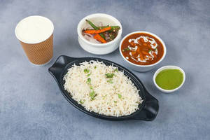 Rajma Chawal + Lassi (salted)