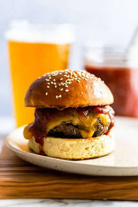 Bbq veg burger