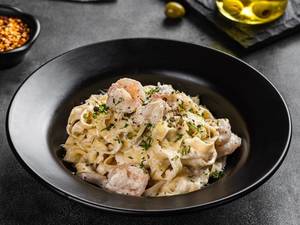 Creamy Prawn Fettuccine