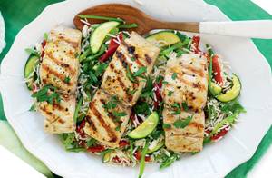 Peri Peri Fish Keto Salad
