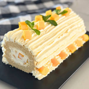 Mango Swiss Roll Slice 2 pieces