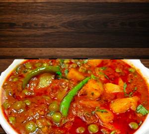 Aloo matar sabji half