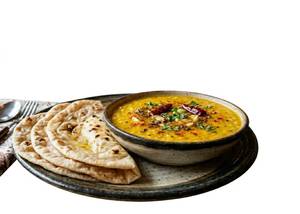 Dal Tadka  + 3 Tandoori Roti