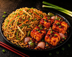 Chowmein+ Paneer Chilli