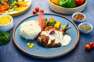 Harissa Grilled Pomfret