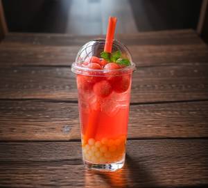 Watermelon Boba Tea