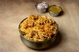 Dum Prawns Biryani