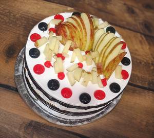 Vanilla & fruits cake [1 pound]