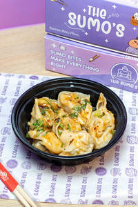 Steam Veg Wonton In Butter Garlic Sauce [6 Pieces]