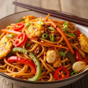 Schezwan Noodles (egg)