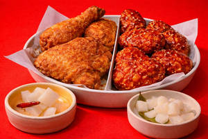 BONE IN | Korean Fried Chicken Half & Half Combo