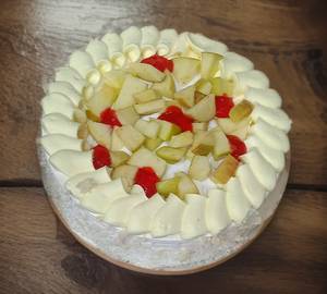 Creamy vanilla fruit cake [1 pound]
