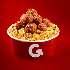 Paneeer Popcorn Rice Bowl