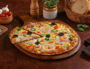 Veggie Houseful Pizza [7" Regular, ULTRA-THIN C...