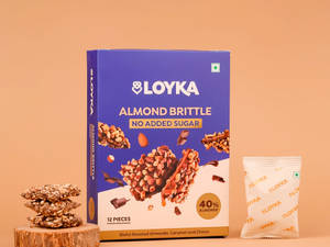 Loyka Almond Brittle - No Added Sugar Box Of 12