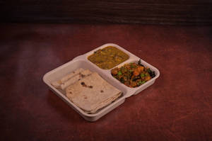 Chapathi With Mushroom Masala And Dry  Sabji