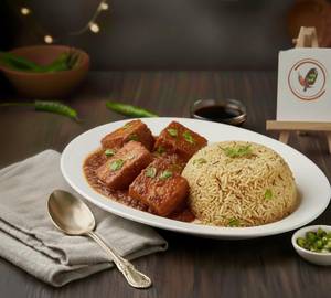 Jeera Rice (1/2) With Paneer Masala (1/2)