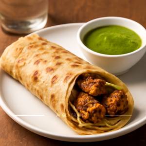 Double Achari Chaap Roll