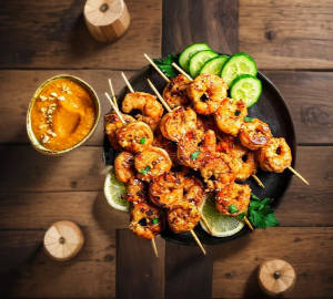 Satay Prawns