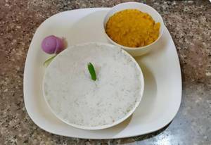 Plain Rice With Dal Fry(Half)